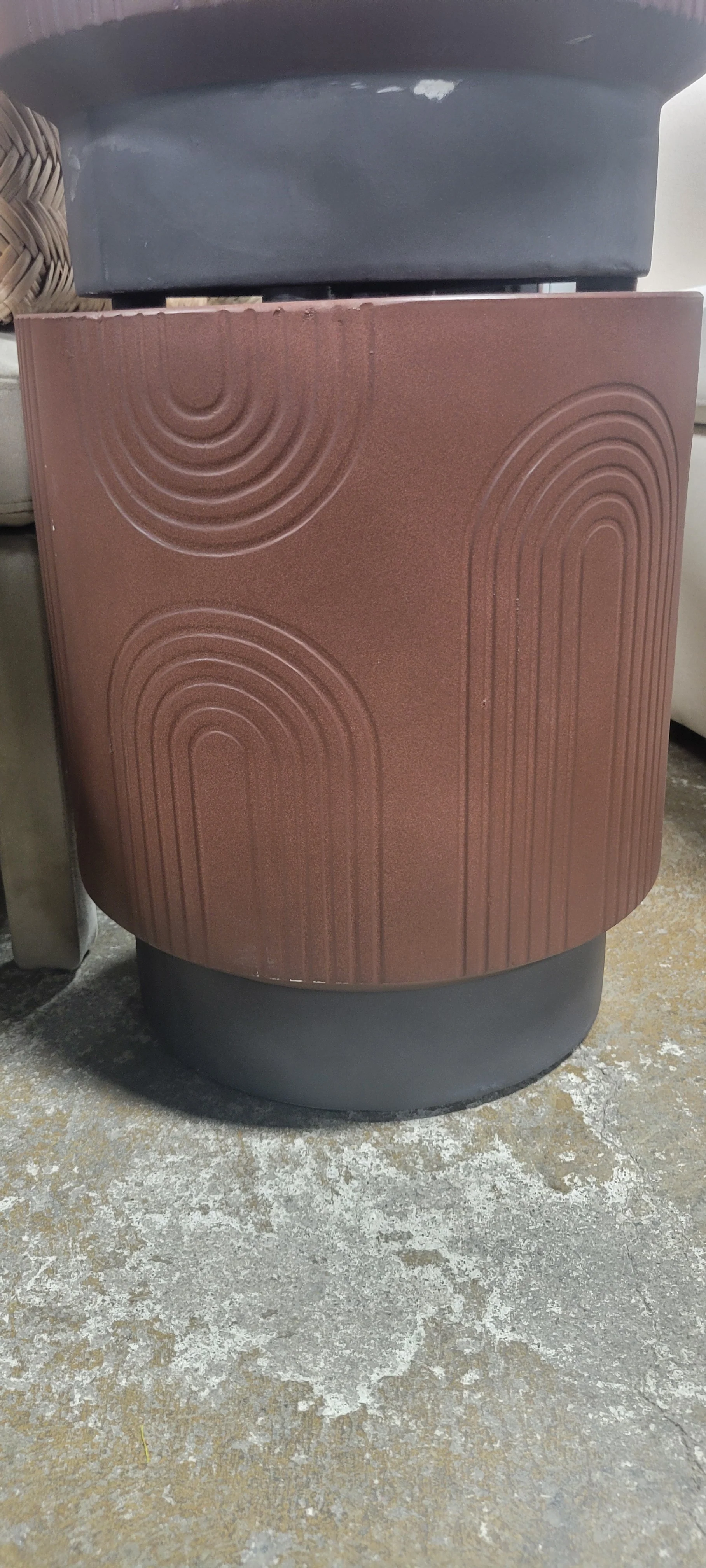 Geometric Terrafab Accent Table Brown - Threshold™ - SHOWROOM ITEM - Image 5