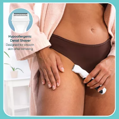 Girlbomb Cordless Rechargeable Bikini Trimmer, Detail Shaver and Facial/Eyebrow Trimmer Set - 6pc - Image 2