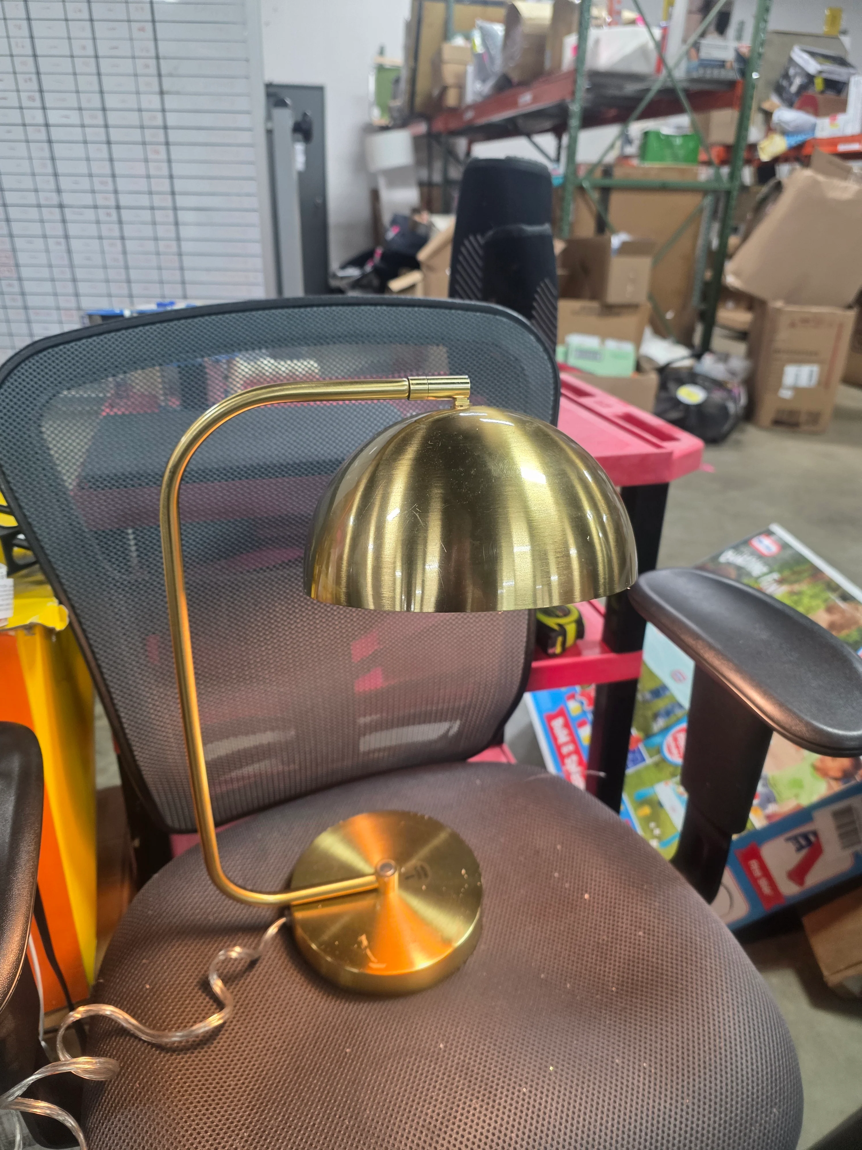 Glossy Metal Table Lamp - Image 6