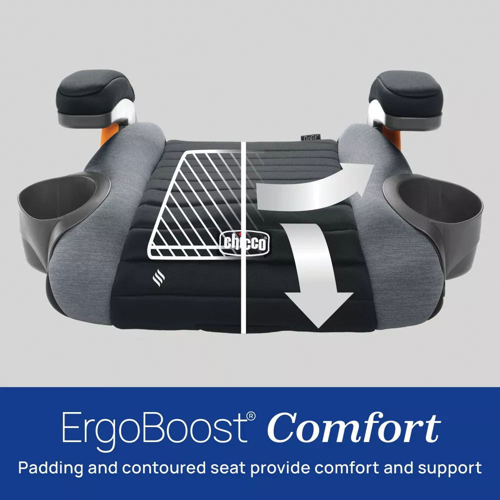 GoFit ClearTex Backless Booster Car Seat - Shadow - Image 5