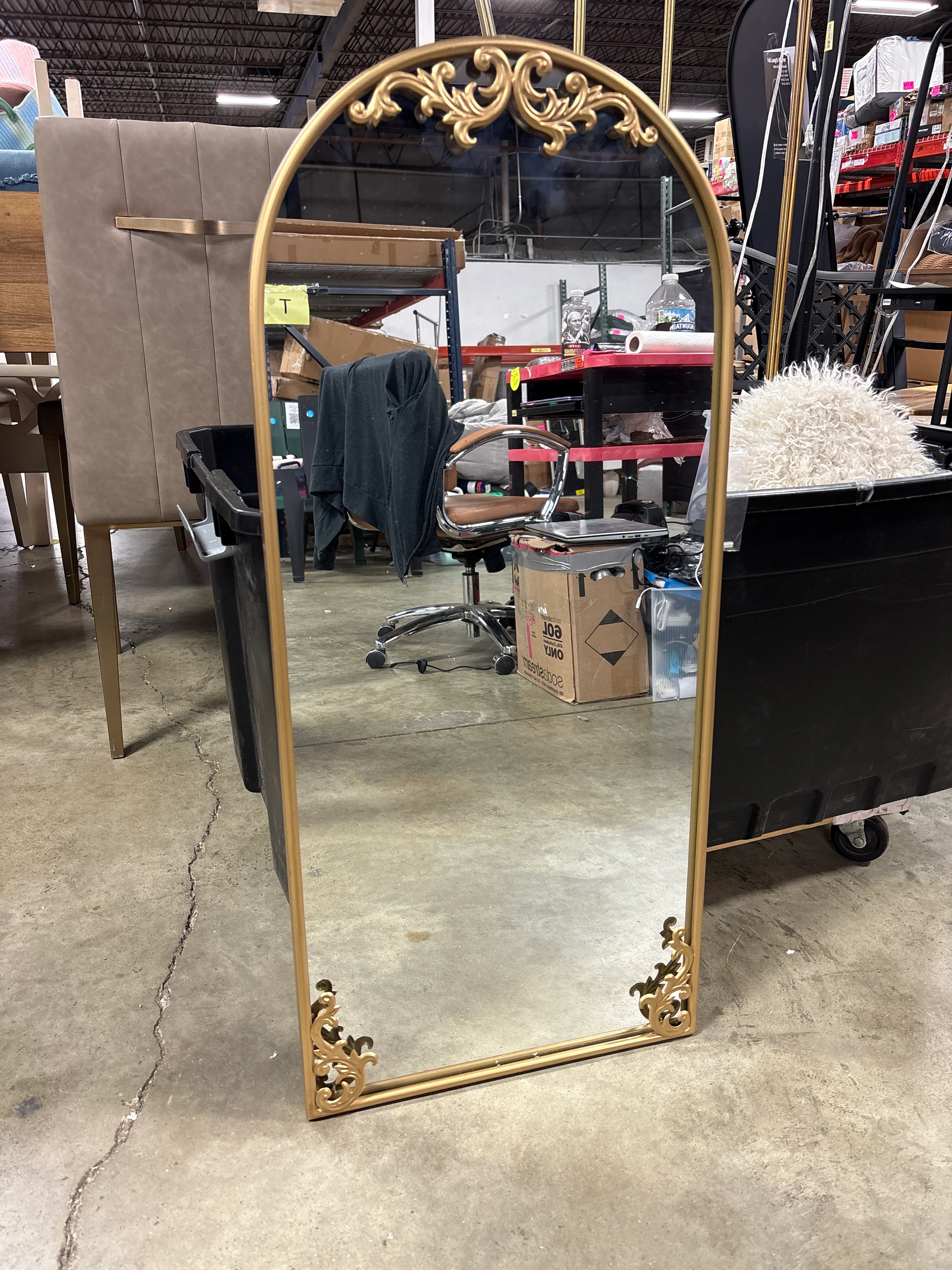 Gold Framed Wall Bathroom Vanity Mirror Decorative Mirror SHOWROOM ITEM