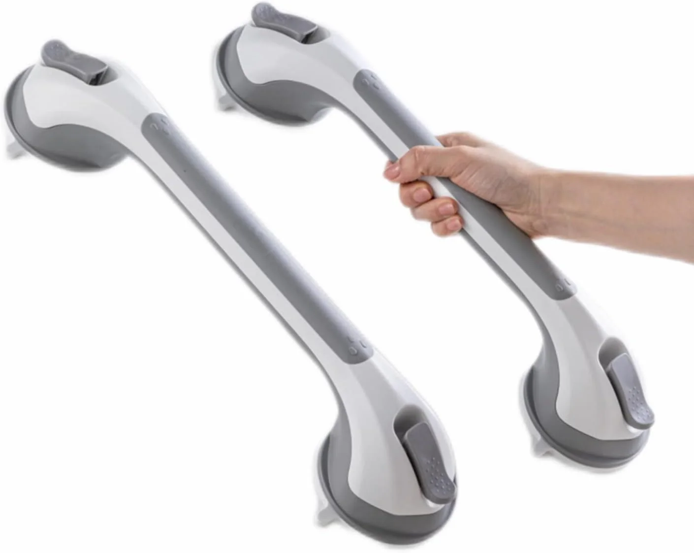 Grab Bars for Bathtubs and Showers 2 Pack Suction Grab Bar, Grey