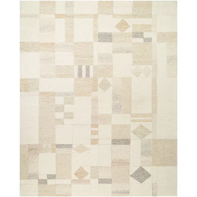 Granada Tufted Wool Ivory/Beige Rectangular 2 x 3 (ft)