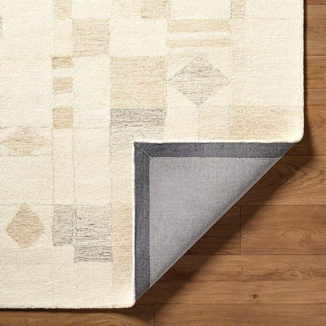 Granada Tufted Wool Ivory/Beige Rectangular 2 x 3 (ft) - Image 3