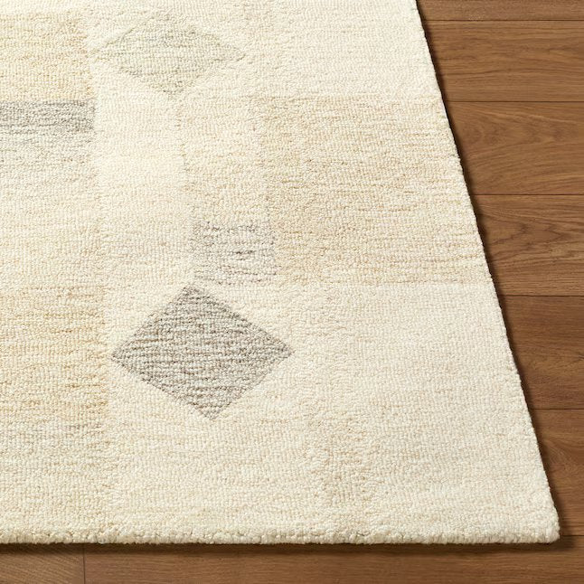 Granada Tufted Wool Ivory/Beige Rectangular 2 x 3 (ft) - Image 4