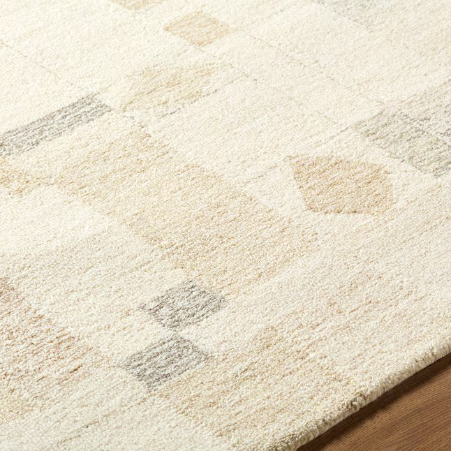 Granada Tufted Wool Ivory/Beige Rectangular 2 x 3 (ft) - Image 5