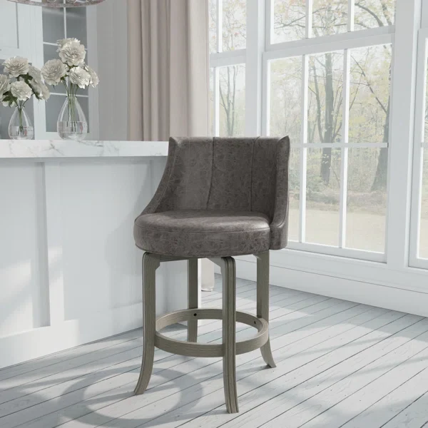Gray Croskey Swivel Extra Tall Stool