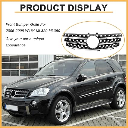 Grille Compatible For Mercedes Benz - Image 2