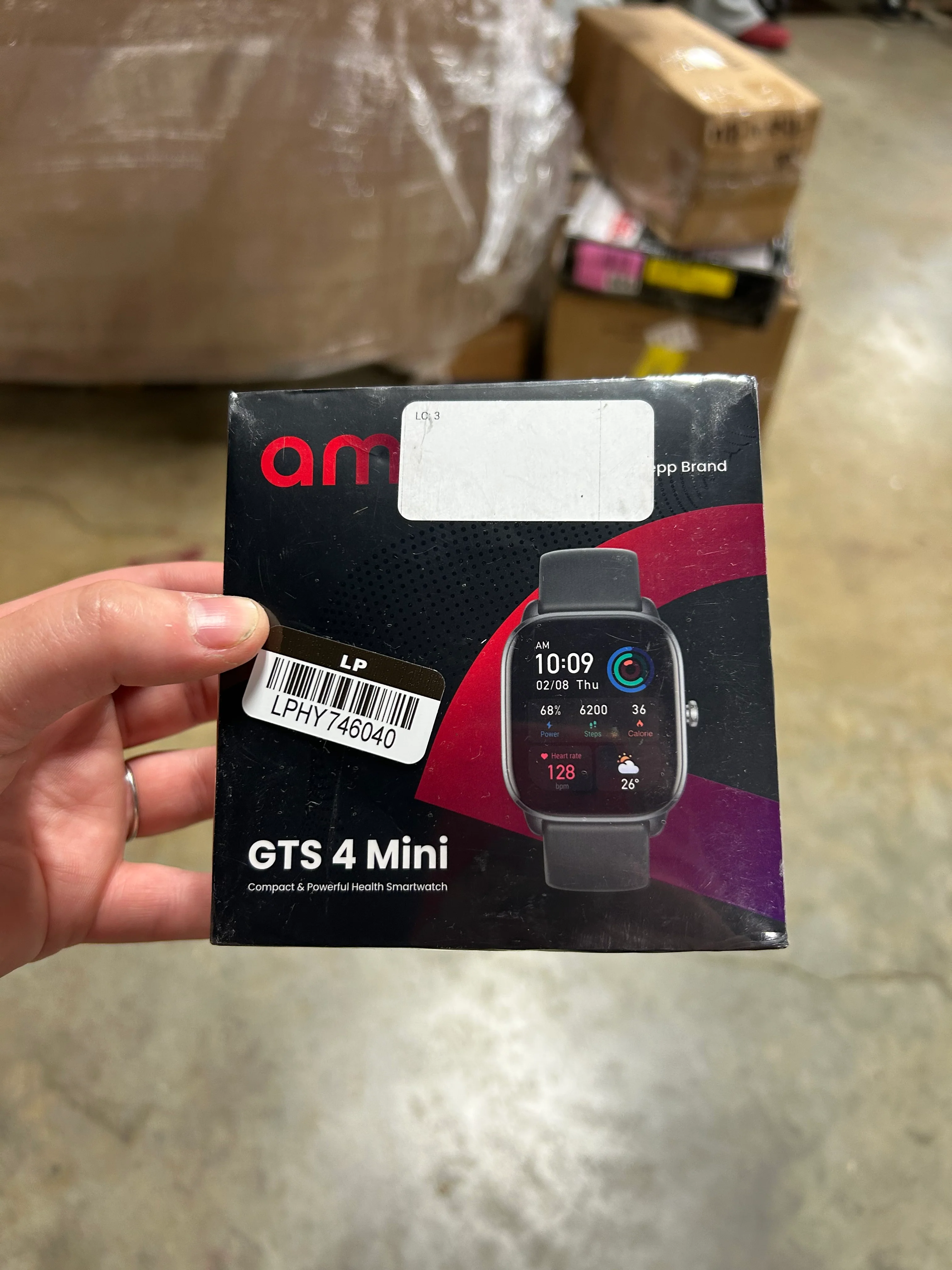 GTS 4 Mini Smart Watch: Fitness Tracker with 120+ Sport Modes-Black Silicone Watchband - Image 6