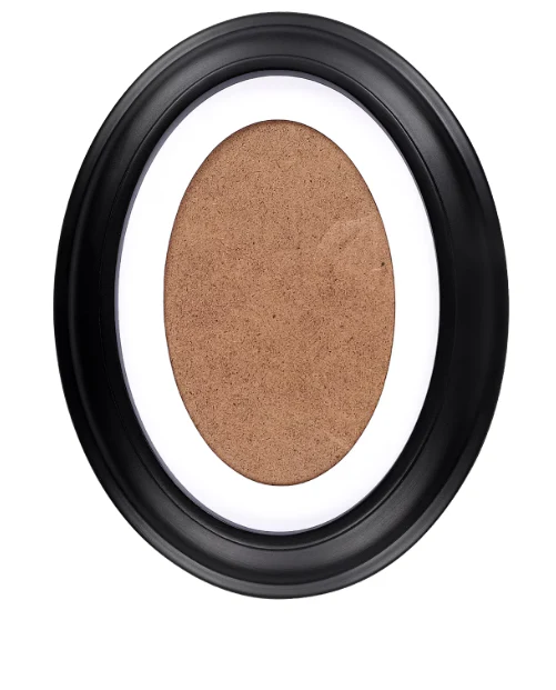 Guangmc walnut Oval Wooden Picture Frame for Home Decoration - 5x7 or 8x10 Inch SHOWROOM ITEM - Image 2