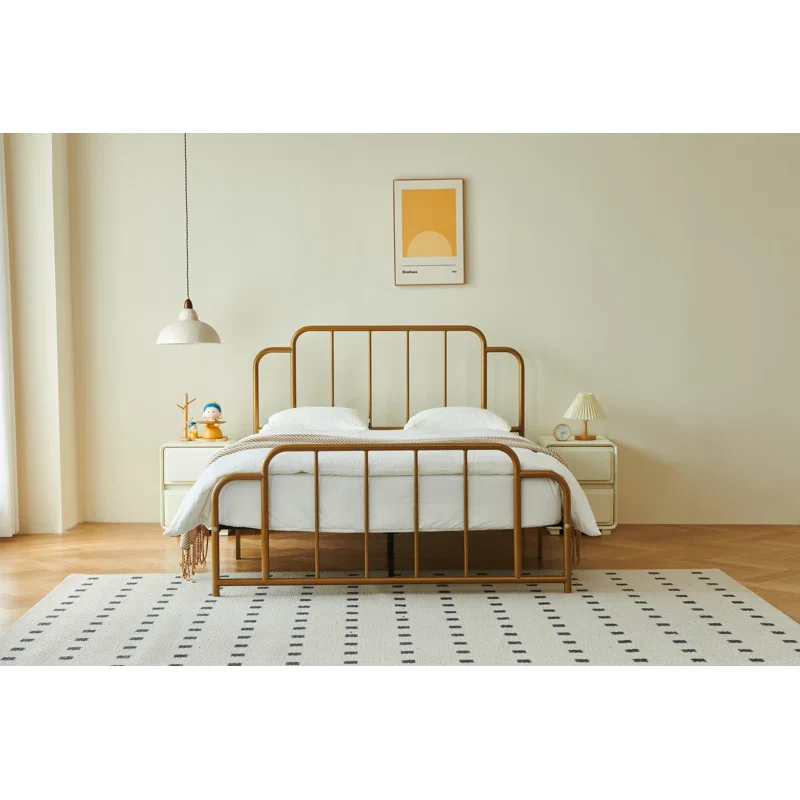 Gurtha Metal Platform Bed Queen - Image 4