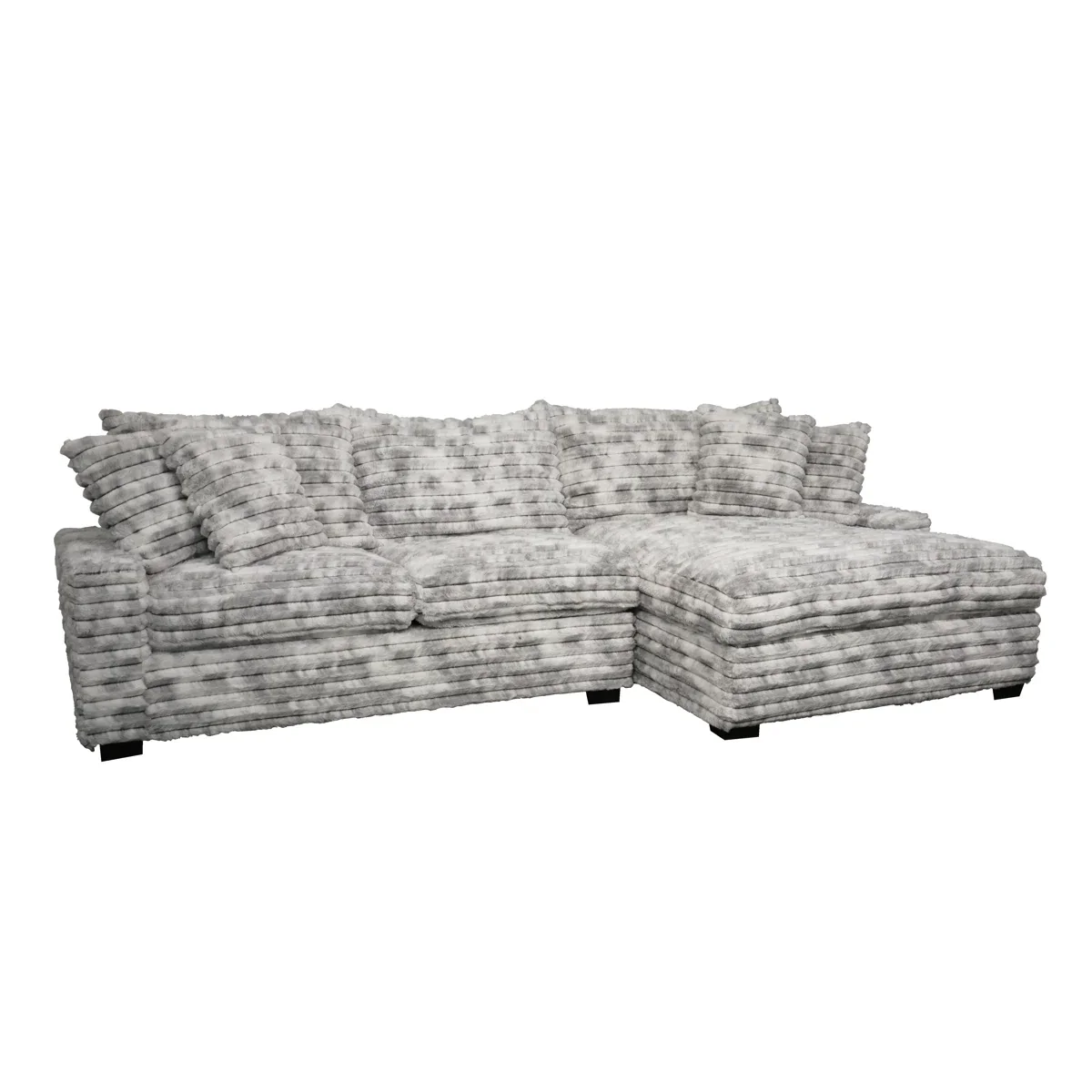 Gus Half Upholstered Sectional - SHOWROOM ITEM
