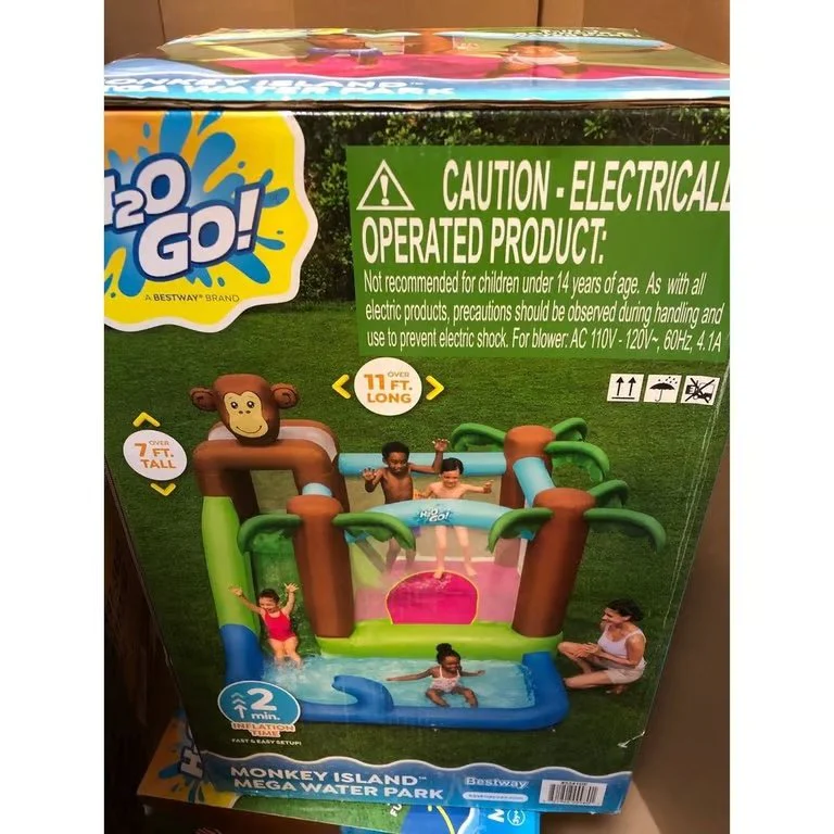 H2O GO Monkey Island Mega Water Park Inflatable Bouncer Slide - Image 2