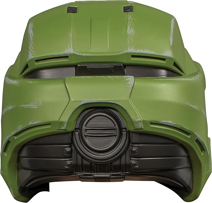 Halo Master Chief Helmet for Kids, Single Child Size Full Helmet with Visor, Green & Gold - Image 3