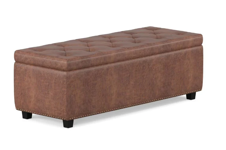 Hamilton 48 in. Wide Transitional Rectangle Storage Ottoman - SHOWROOM ITEM 