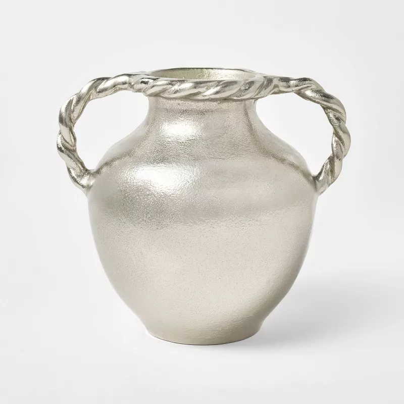 Handled Vase Silver SHOWROOM ITEM