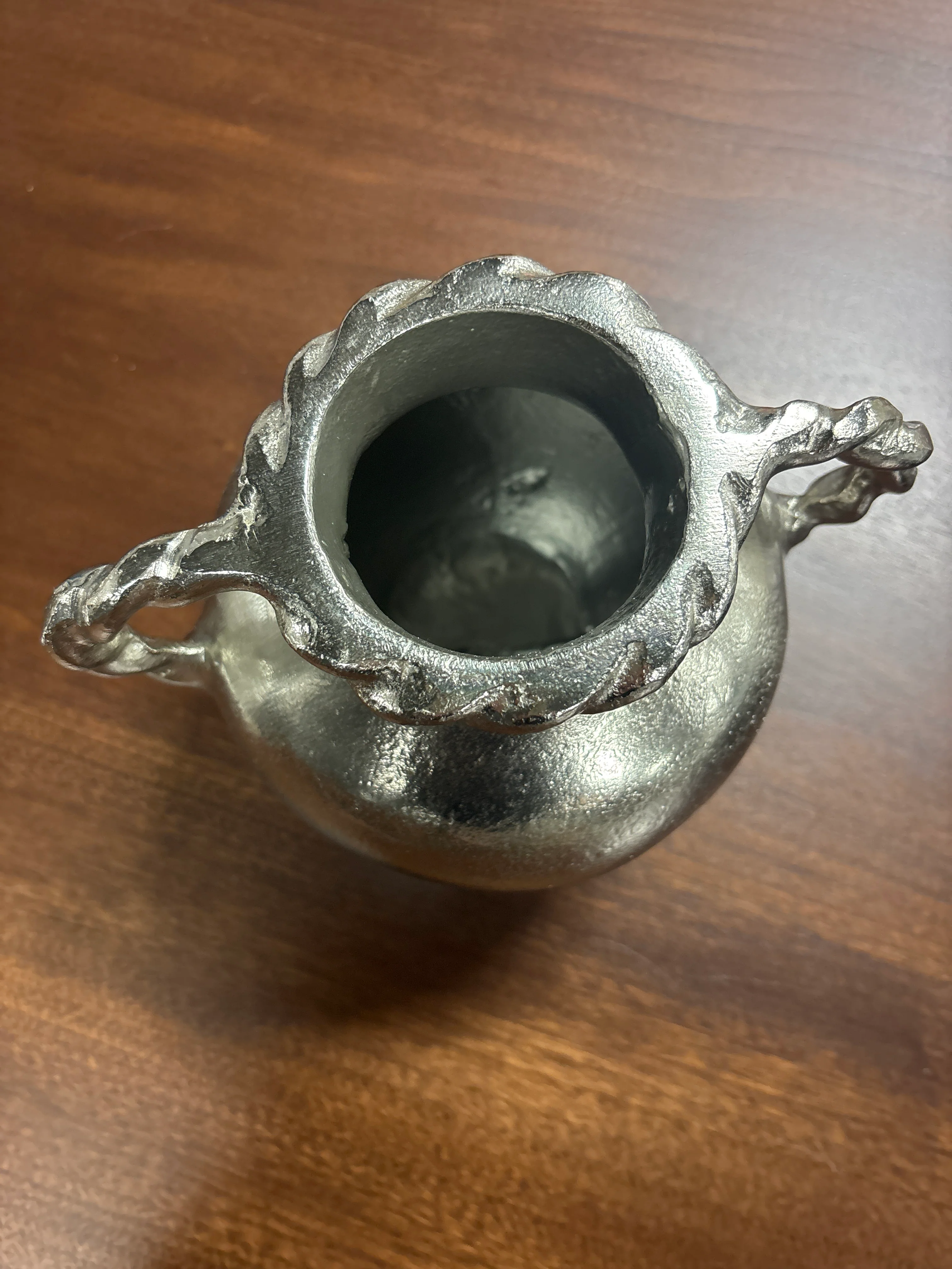 Handled Vase Silver SHOWROOM ITEM - Image 4