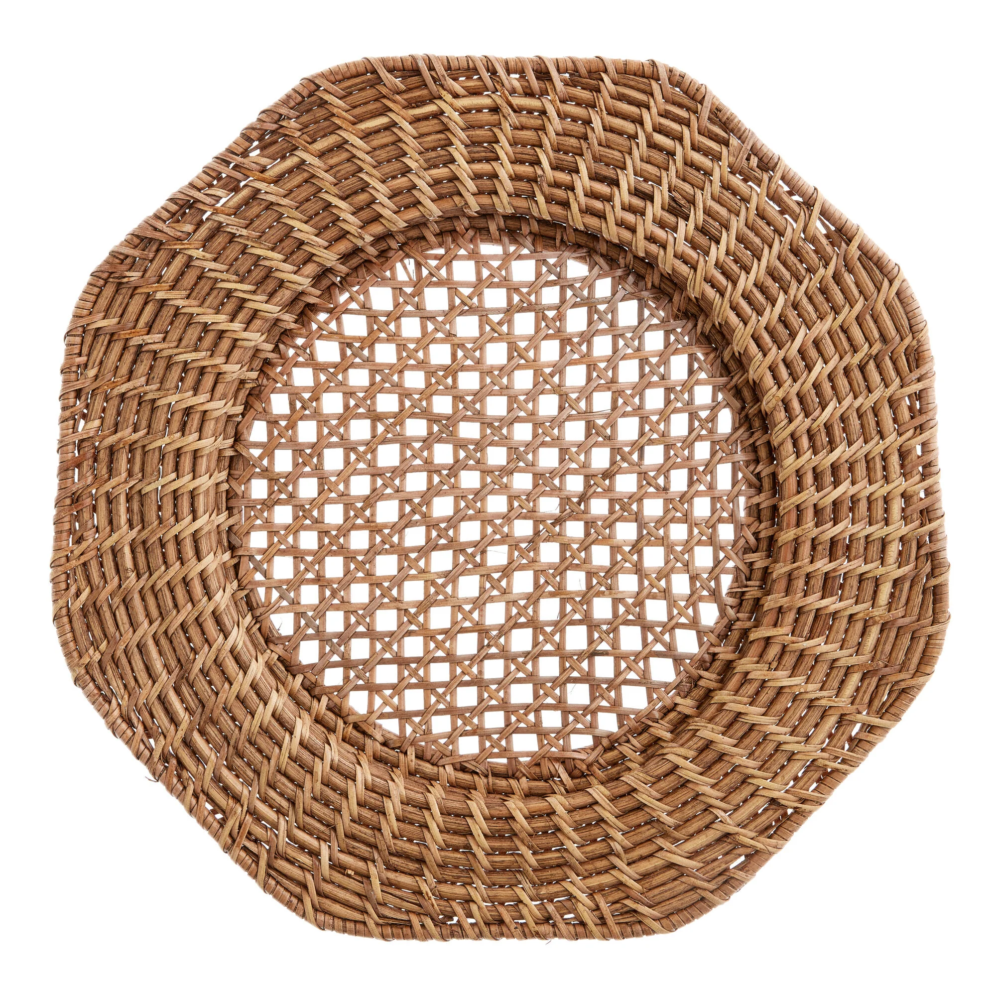 Handwoven Rattan Ruffle Charger Plate-SHOWROOM ITEM - Image 2