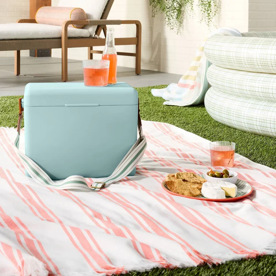 Hard-Sided Portable Cooler Light Blue - Image 5