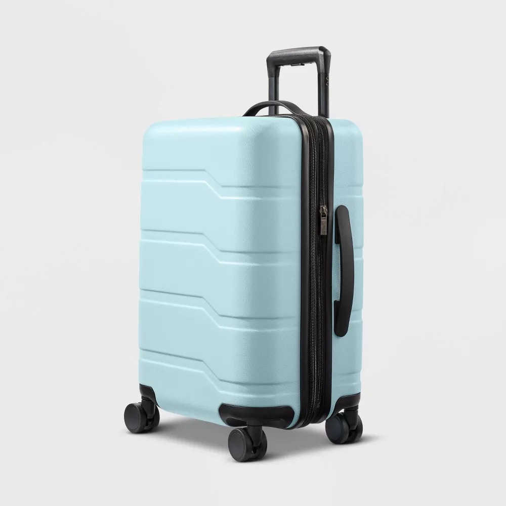 Hardside Carry On Suitcase Muddy Aqua