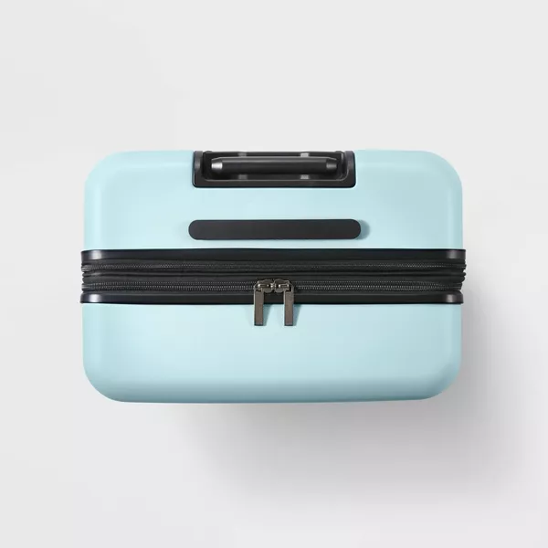Hardside Large Checked Spinner Suitcase - Image 2
