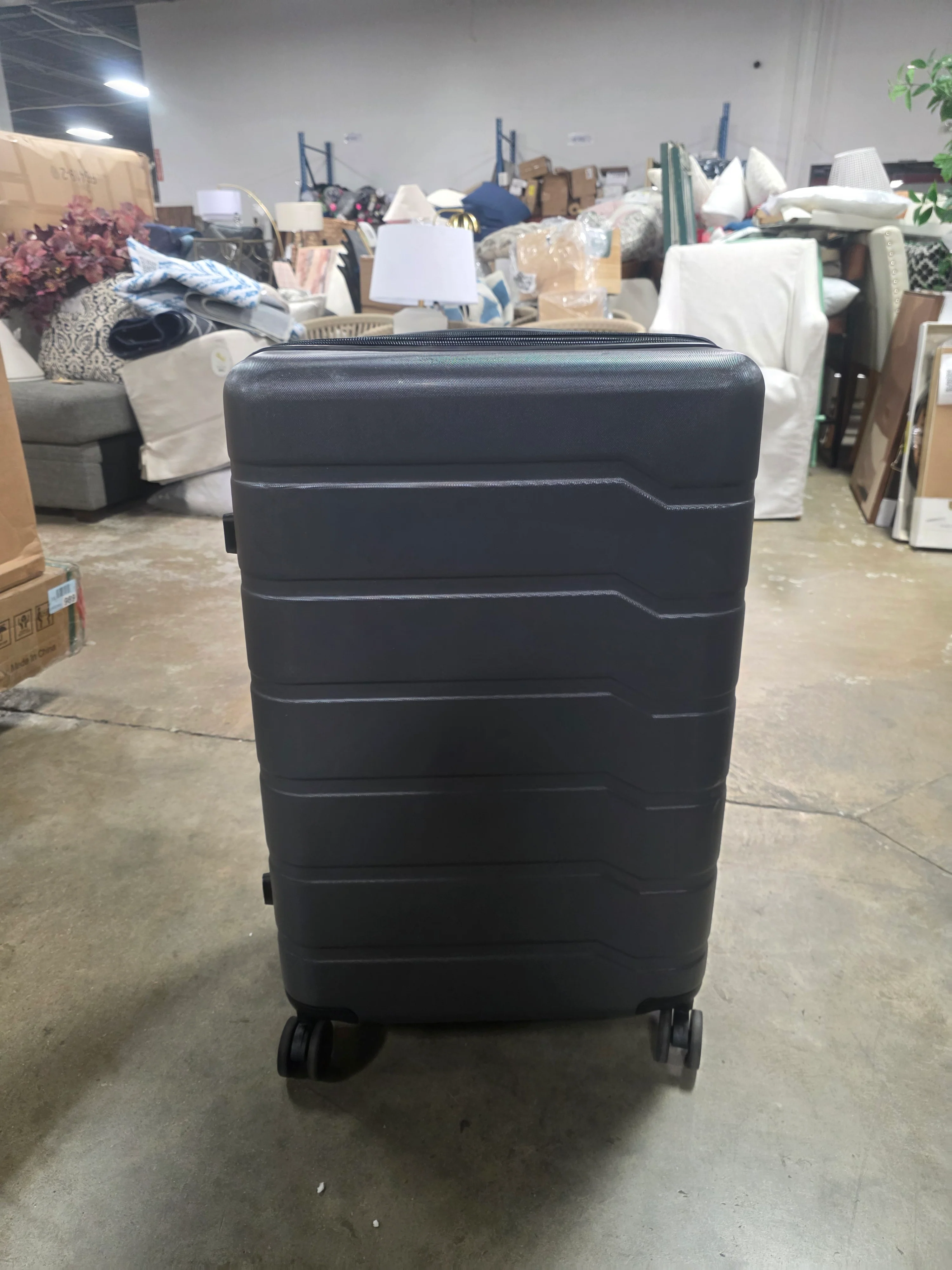 Hardside Medium Checked Suitcase - Image 6