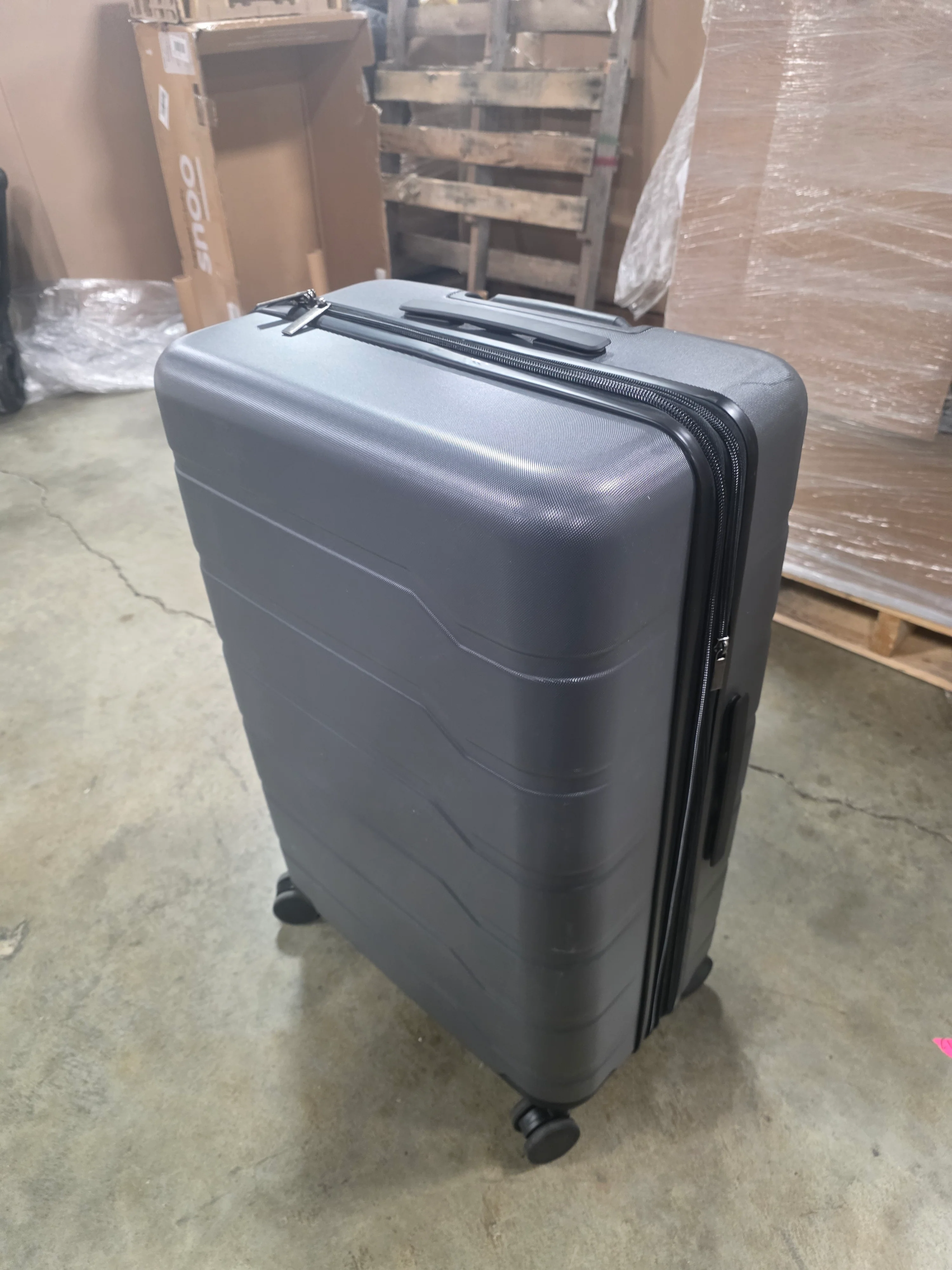 Hardside Medium Checked Suitcase - Image 6