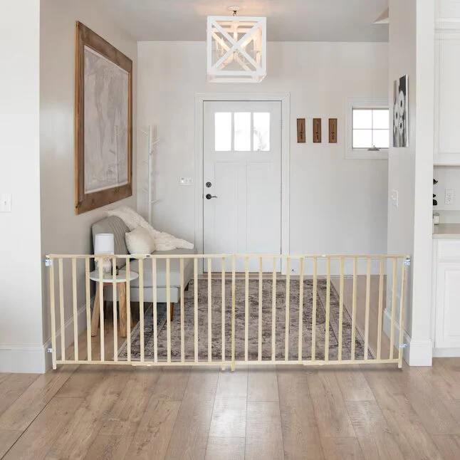 Hardware Mounted Natural Wood Safety Gate - Image 4