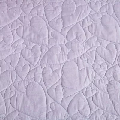 Heart Quilt Set Lavender - Full/Queen - Image 3