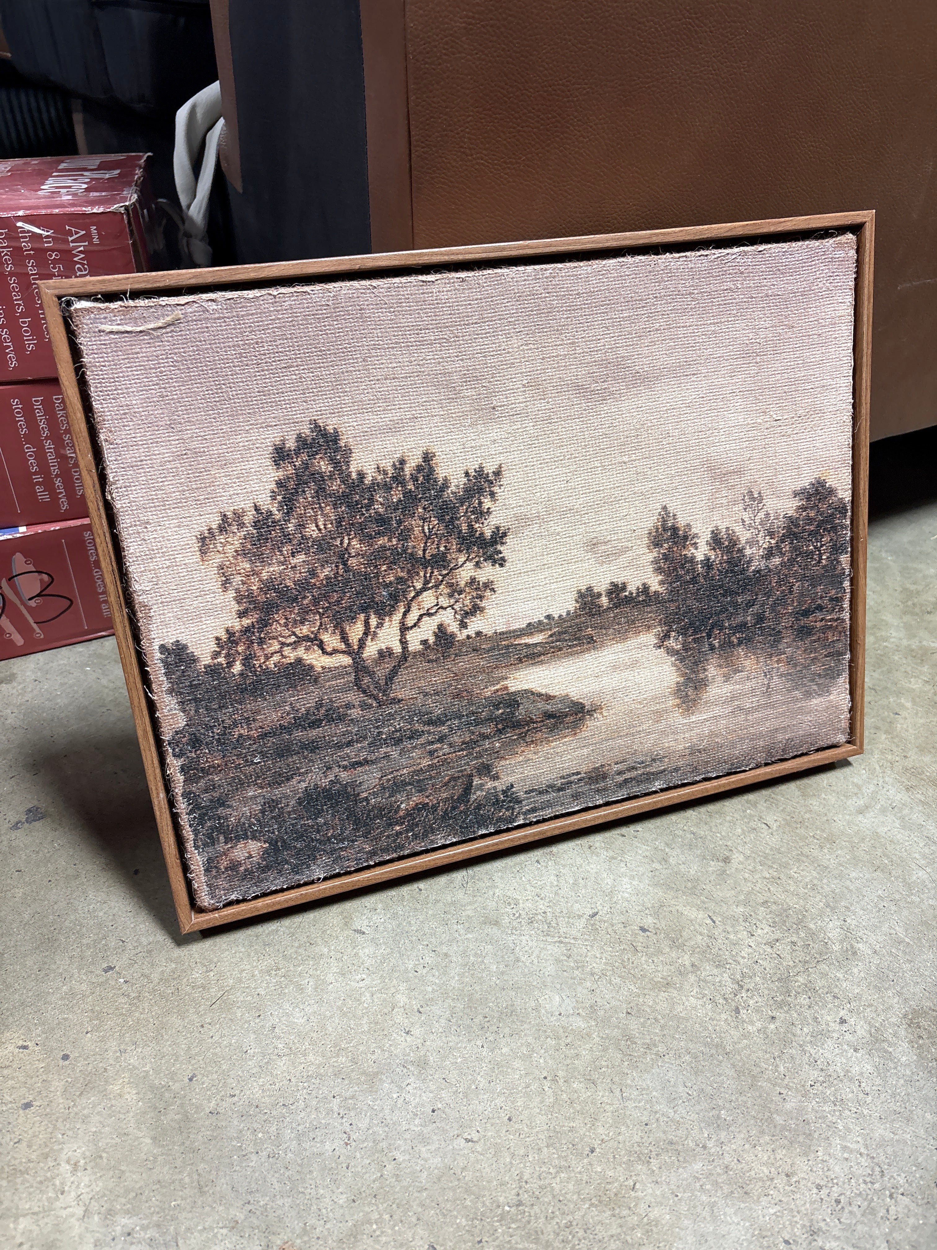 Hearth & Hand magnolia Framed Rustic Landscape Wall Art 12in x16in SHOWROOM ITEM - Image 2