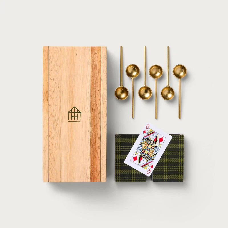 Hearth & Hand Spoon Card Game Set SHOWROOM ITEM
