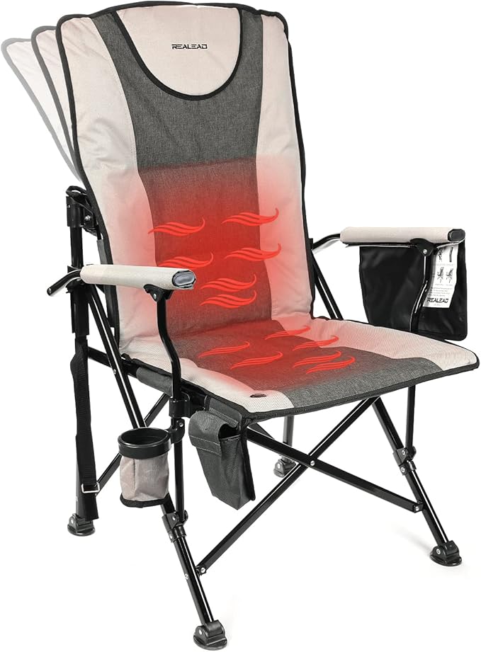 Heated Camping Chair - Fully Padded Outdoor