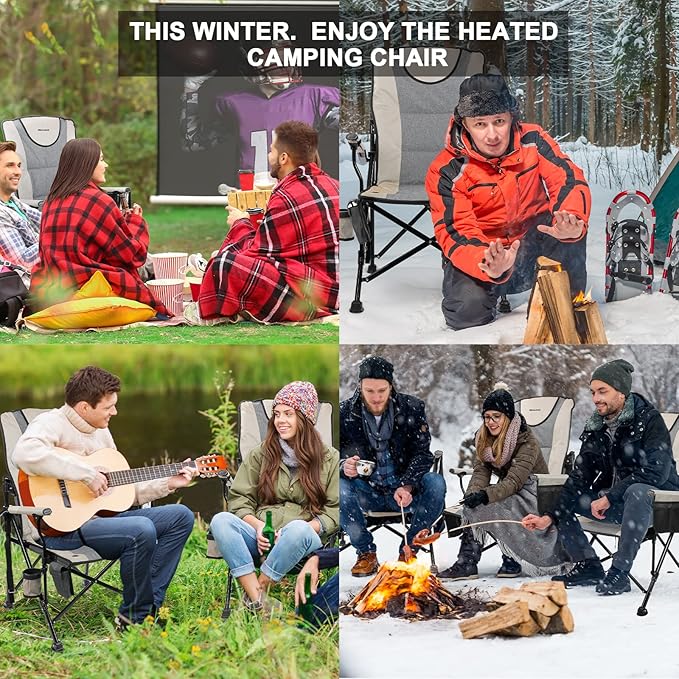 Heated Camping Chair - Fully Padded Outdoor - Image 5