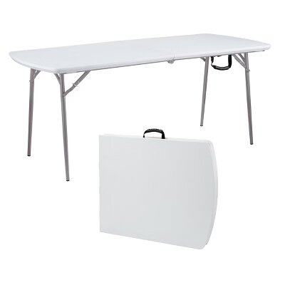 Heavy Duty Seminar Folding Banquet Table in Speckled Gray - Image 2
