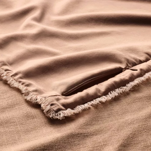 Heavyweight Linen Blend Comforter and Sham Set - Full/Queen - Image 2