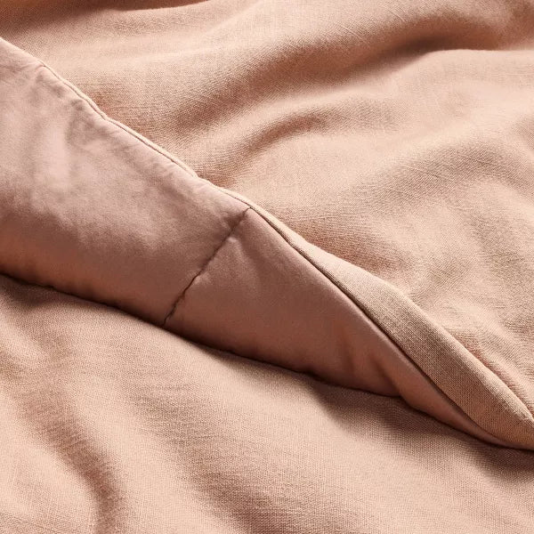 Heavyweight Linen Blend Comforter and Sham Set - Full/Queen - Image 3