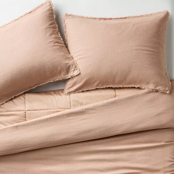 Heavyweight Linen Blend Comforter and Sham Set - Full/Queen - Image 4