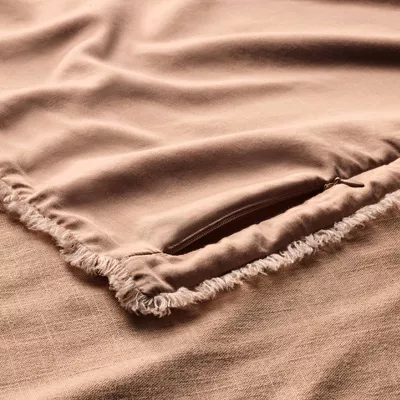 Heavyweight Linen Blend Comforter and Sham Set - Full/Queen - Image 3