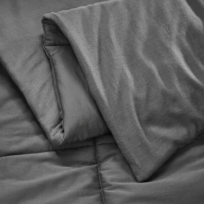 Heavyweight Linen Blend Comforter & Sham Set - King/California King - Image 4