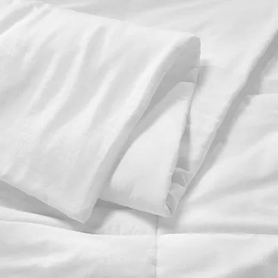 Heavyweight Linen Blend Comforter - King/California King - Image 3