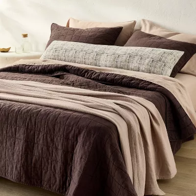 Heavyweight Linen Blend Quilt - Full/Queen