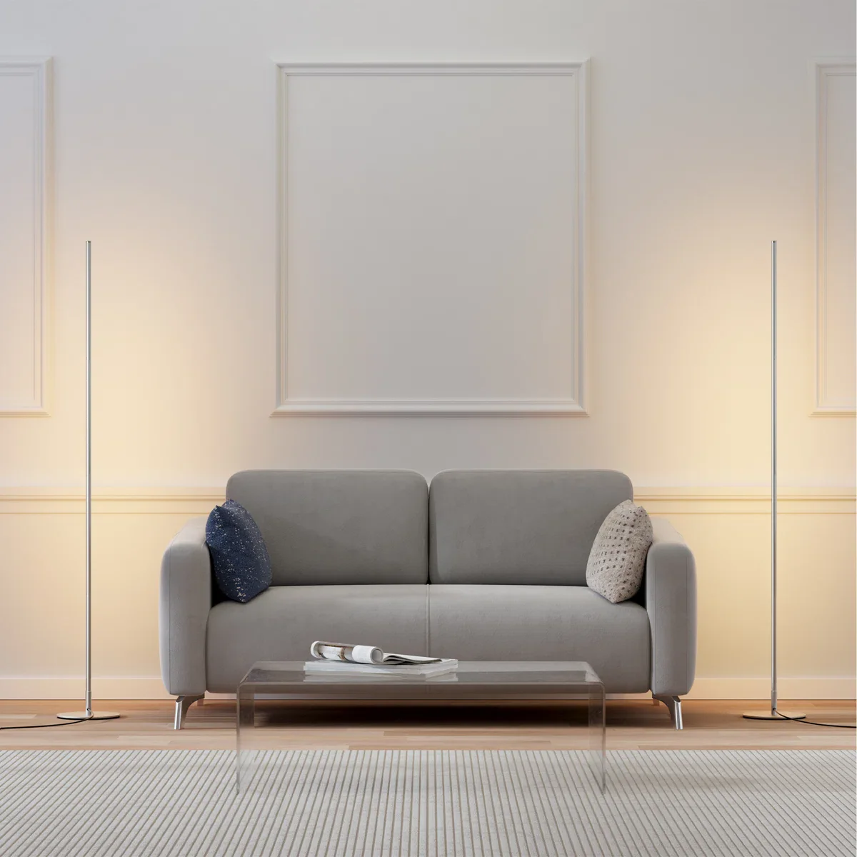 Hedden Dimmable LED Corner Floor Lamps (Set of 2) - Image 2