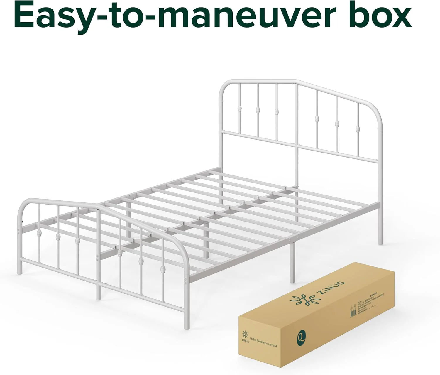 Heidi Metal Platform Bed Frame Twin - Image 4