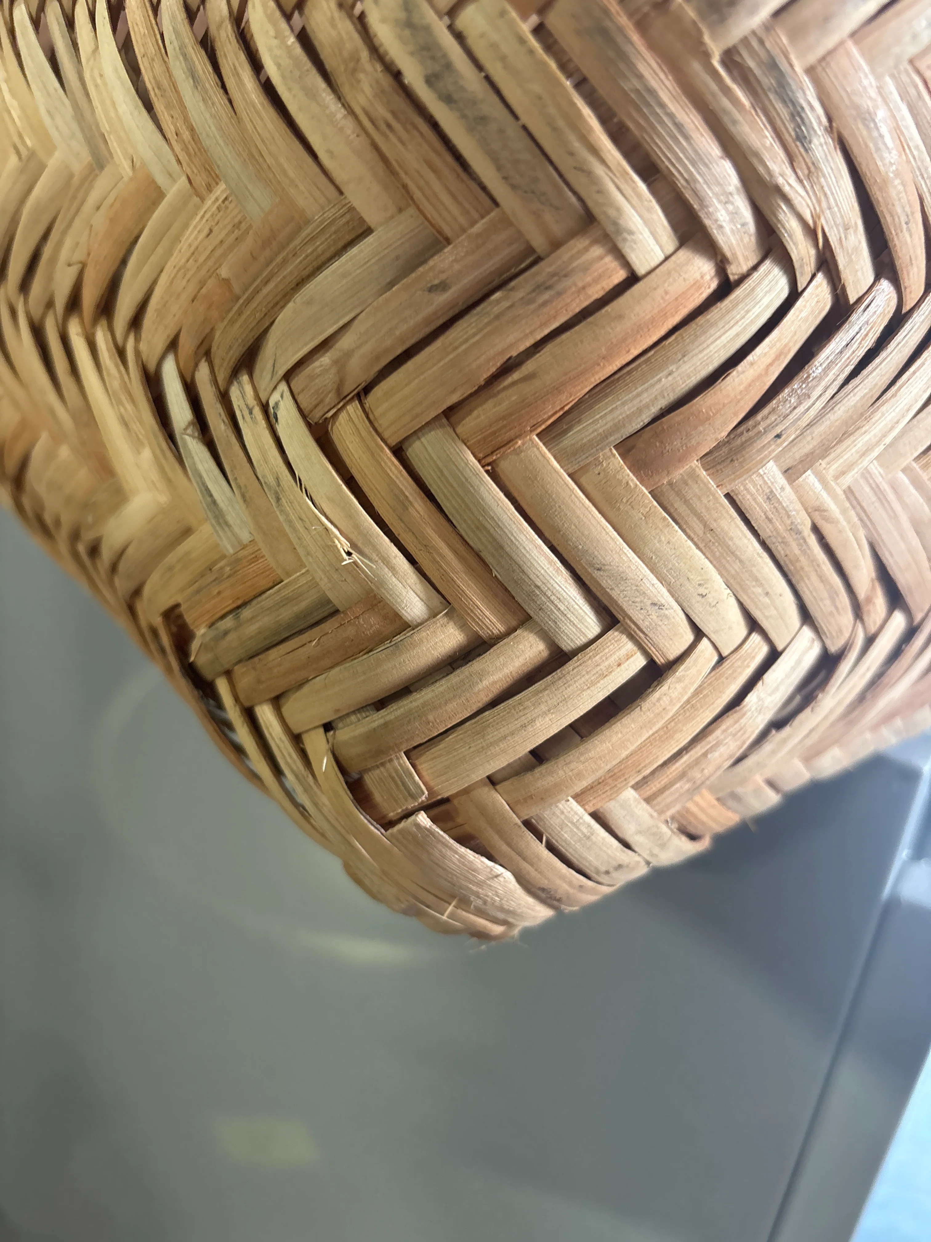 Herringbone Weave Cube Basket SHOWROOM ITEM - Image 5