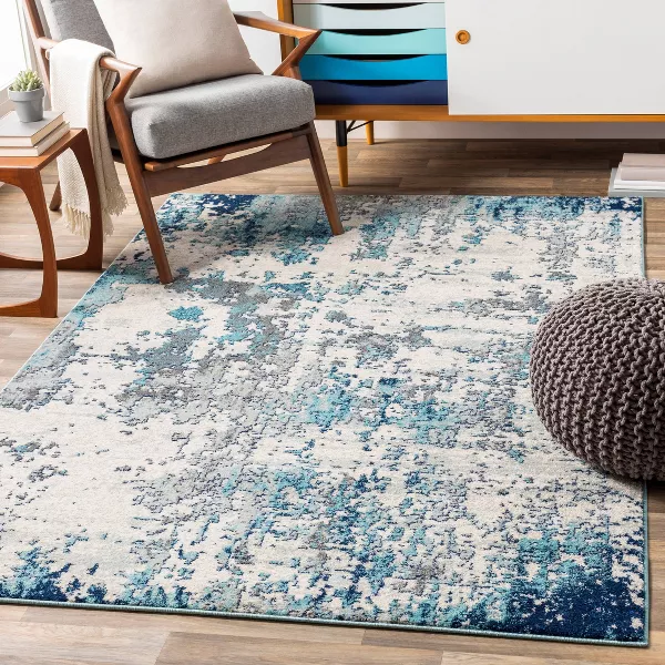High Plains Modern Rug Blue - Artistic Weavers 2'7"x12' - Image 3