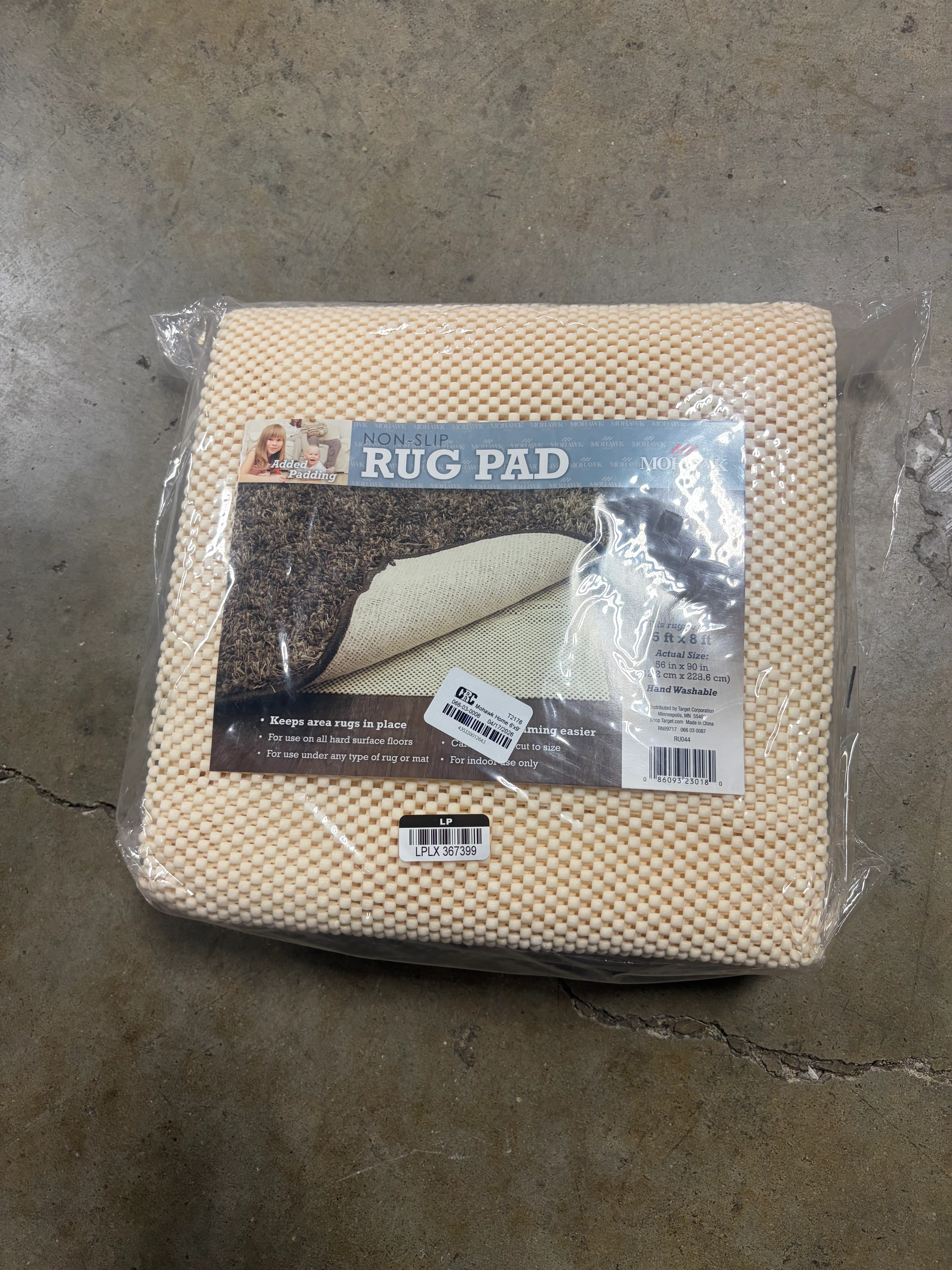 Home Comfort Grip Rug Pad Ivory 5x8 - Image 6