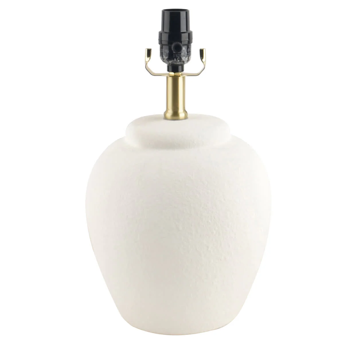 Honeybloom White Textured Ceramic Urn Small Lamp Base