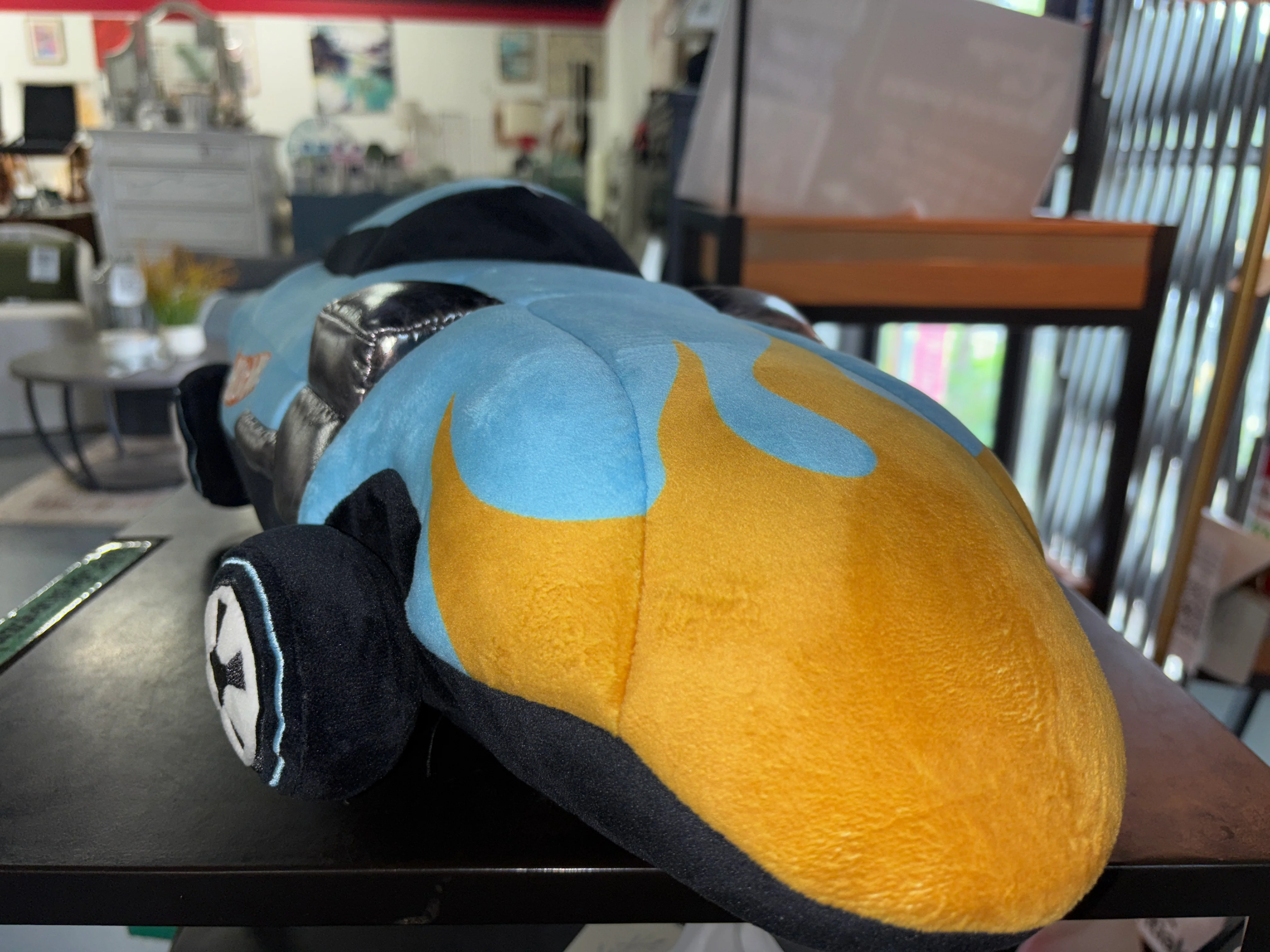 Hot Wheels Retro Light Up Car Kids' Novelty Pillow Blue SHOWROOM ITEM - Image 5
