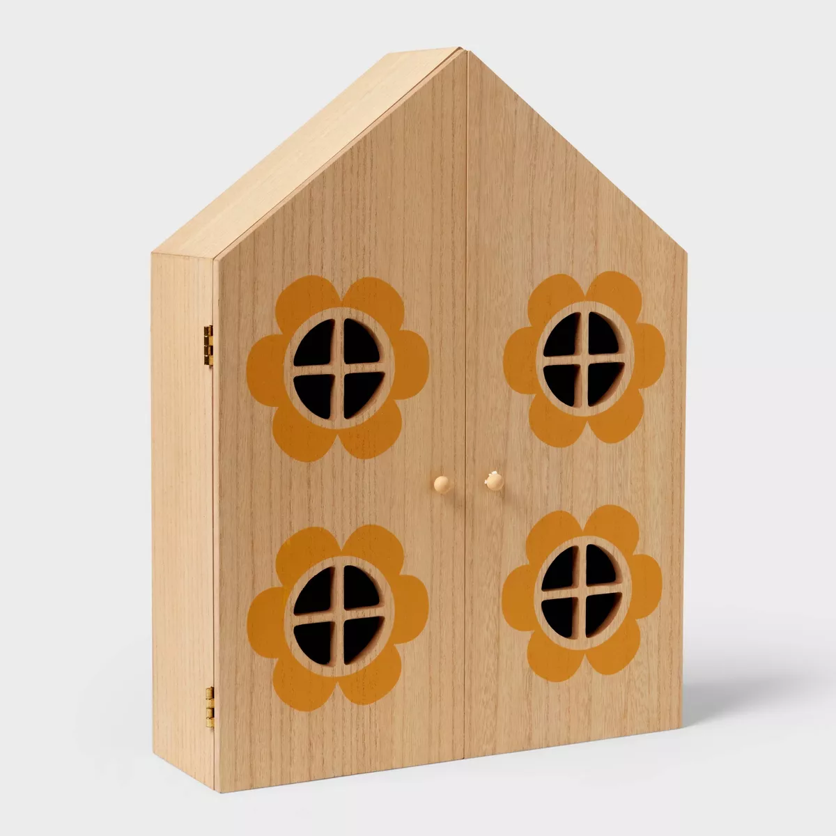 House with Doors Kids' Wall Shelf