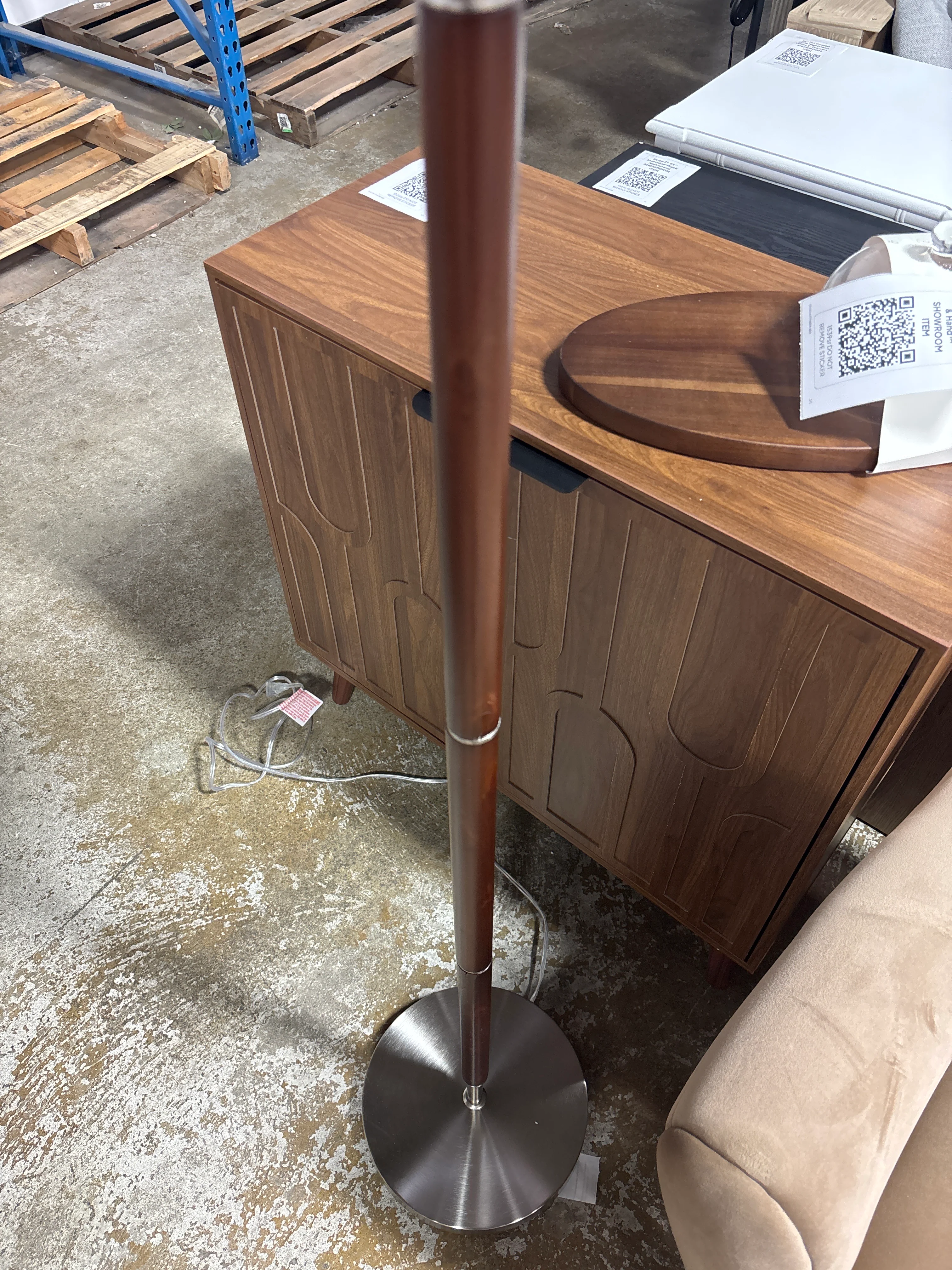 Hudson&Canal 2-Light Floor Lamp with Fabric Shade SHOWROOM ITEM - Image 4